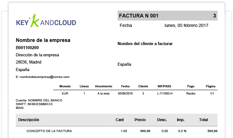 keyandcloud programa de facturacin
